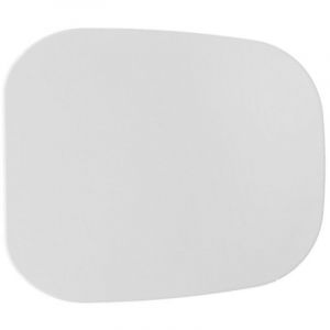 Abattant WC thermodurcissable blanc Rak Ceramics One 36,5x42 cm avec charnie'res fixes, abattant WC de remplacement