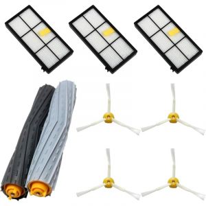 Kit de pi&egrave;ces de rechange pour Roomba s&eacute;rie 800 et 900 - Compatible avec Roomba 850, 860, 870 880, 890, 960, 980... (Tous les mod&egrave;les) - Brosses