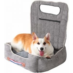 Siège Auto Panier pour Chien: Rehausseur Transport Petit Chien Sac Transport Chien Voiture Coussin Voiture Chat Protege Siege Avant pour Animaux