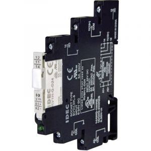 Jokisch - Idec RV8H-L-AD24 Module relais Tension nominale: 24 v/dc, 24 v/ac Courant de commutation (max.): 6 a 1 inverseur (rt) 1 pc(s) S82763