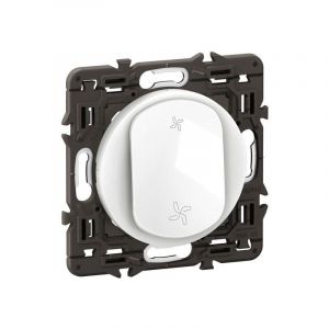Bouton poussoir - vmc - pr&eacute;mont&eacute; - no+nf - 6a - blanc Legrand c&eacute;liane cc6031