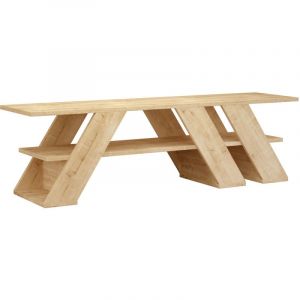 Fijalo - Table tv 140 cm. diagonale. Avec une &eacute;tag&egrave;re. Couleur Safir. (Hauteur 40 cm/Largeur 140 cm/Profondeur 34 cm)