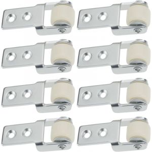 8 Pi&egrave;ces Roue de Guidage pour Rail de Porte Coulissante de 15mm de Diam&egrave;tre Roulette de Guidage pour Porte Coulissante Pour Portes de Placard de