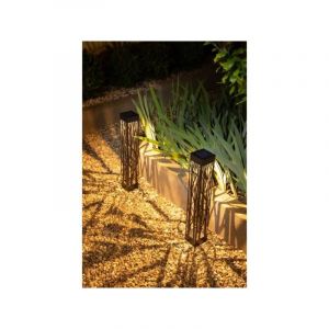 Decoration Balise solaire Galix G4465 - 20 lumens - a visser ou a planter - H70cm - Blanc Chaud