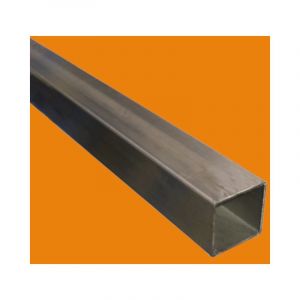 Tube inox carré 304/304L - 1 metre, Dimension - 25 x 25 mm brossé, Epaisseur 2 mm