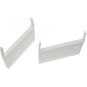 Lot de filtres compatible avec Zehnder ComfoAir 70 appareil de ventilation - Filtre à air G4 / F7 (4 pcs), 19 x 10 x 3 cm, blanc - Vhbw