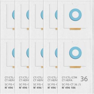 Sacs d'aspirateur 496186 pour Festool Selfclean CT 36 / CTM 36 E/CTL 36 E CLEANTEC s&eacute;rie aspirateur mobile grande capacit&eacute; sac filtrant extracteur de