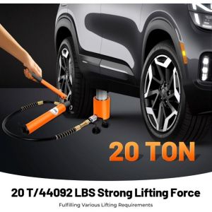 Pompe Hydraulique 350cc Course 50mm Presse Hydraulique 20 Tonnes avec Pompe Hydraulique Cp-180 Jack Hydraulique pour Machines Coupe Hydrauliques,