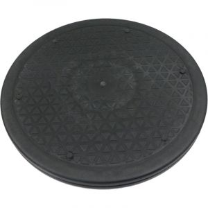 Aiducho - 25cm Plateau Tournant, Tourne-Disque Rotatif, Plateau Pivotant Manuel à 360° Avec Roulement à Billes En Acier, Motif Diamant, Pour
