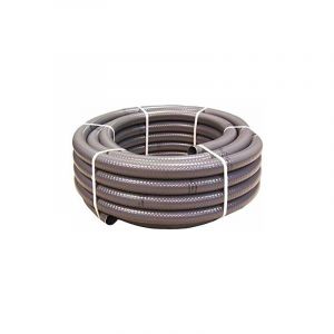 Espiroflex - Couronne Rouleau 5M Tuyau Gris pvc Pression Souple à coller ø 50mm diamètre / Bassins et Piscines