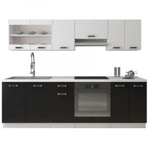 Mobilier1 - Cuisine compl&egrave;te Tucson 162 , 240x60cm, Plan de travail, Stratifi&eacute;