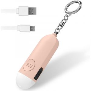 Sir&egrave;ne Personnelle Alarme Sir&egrave;ne de S&eacute;curit&eacute; Personnelle Rechargeable Sir&egrave;ne 130 DB Alarme de S&eacute;curit&eacute; de Panique Approuv&eacute;e par la Police avec