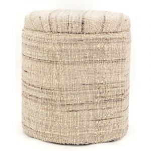 Aubry Gaspard - Pouf / coffre bouclette en laine