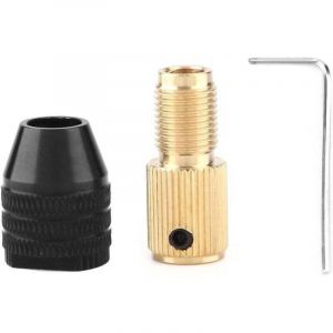 Mini Mandrin Auto-serrant, Mini Mandrin de Perceuse &agrave; Perceuse &Eacute;lectrique Capacit&eacute; de Serrage 0,3 &agrave; 3,4 mm (3.17MM Trou), Accessoires de Mini