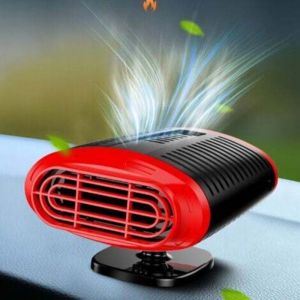 Chauffage de voiture 12V/24V, Ventilateur de D&eacute;froisseur Puissant 3 en 1 : Air Chaud et Froid, R&eacute;chauffeur d'Habitacle et D&eacute;givrage Rapide pour