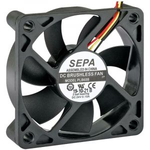 Sepa - PLB60B12FSE33A Ventilateur axial 12 v/dc 27.6 m&sup3;/h (l x l x h) 60 x 60 x 15 mm