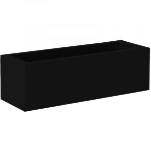 Jardinière rectangulaire noir opaque 100x40X36cm - Noir - Moovere