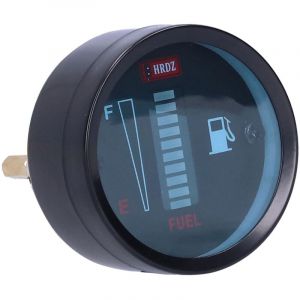 Keenso Jauge de Carburant &agrave; LED, Jauge de Niveau de Carburant Universelle 12 V Indicateur de Compteur de Niveau de Carburant Affichage &agrave; LED 52mm de