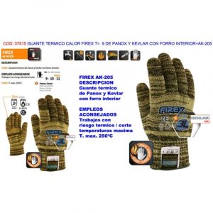 Gant thermique Firex T9 Panox et Kevlar avec doublure AK-205