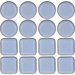 Aougo - Patins pour Meubles Téflon, Auto-adhésifs Patins en Téflon Patin Glisseur en Teflon, Protéger Parquet Stratifié et Tapis Protection(16pcs)