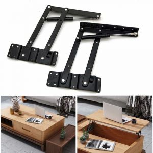 1 Paire De CharnièRe à Ressort De Table Basse, Pliante Table Basse Bureau Ascenseur Cadre De Montage, Pour Les Accessoires De Meubles De Table Basse