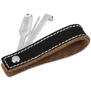 Support De Pipe, Support De Pipe &agrave; Tabac en Cuir avec Outil De Bourrage D'al&eacute;soir De Pipe &agrave; Fumer - Lntyq