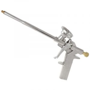 Pistolet &agrave; mousse, pistolet &agrave; mousse de polyur&eacute;thane de calfeutrage de construction, pistolet &agrave; mousse expansible en m&eacute;tal PU robuste pour