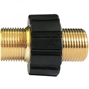 Beijiyi - Raccord Rapide de Tuyau, Adaptateur pour Nettoyeur Haute Pression &agrave; Double M&acirc;le M22 x 1,5 Compatible avec Karcher, Karcher hd & HDs