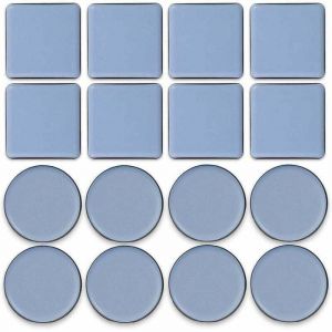 16 pi&egrave;ces Patins en T&eacute;flon Adh&eacute;sifs Patin Glisseur en Teflon Patins en T&eacute;flon pour Meubles Patins Autocollants en T&eacute;flon Patins de Meubles Ronds pour