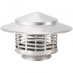 Chapeau de pluie de toit 110 MM en acier inoxydable 201, couvercle de cheminée, hotte d'aération, chapeaux de cheminée
