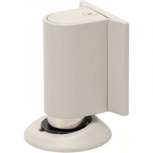 Butoir de porte, support de porte en m&eacute;tal bross&eacute;, butoir de porte magn&eacute;tique, butoir de porte &agrave; fixer au sol avec adh&eacute;sif et vis (argent&eacute;)