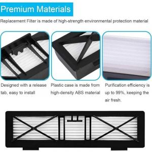Filtres HEPA pour Neato Botvac D Series D7 D3 D4 D5 D6 D70 D75 D80 D85, Pi&egrave;ces de rechange pour Neato Botvac 75e 80 85 aspirateur