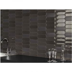 Carrelage mural fa&iuml;ence effet graphique FAN &Eacute;CAILLE 19,5x7,2cm &Eacute;caille 19,5x7,2 cm 1f1c19 - - bo&icirc;te de 0.48 m2