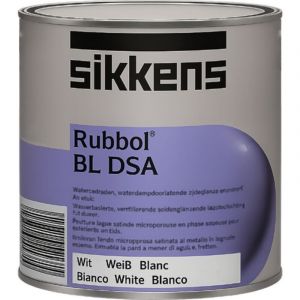 Sikkens - Rubbol bl dsa Laque satinée à l'eau pour bois extérieur, microporeuse & résistante uv Teinte: blanc - Conditionnement: 1 Litre