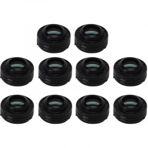 Gistuch - 10 pièces ac compresseur arbre joint Kit caoutchouc noir circulaire ac compresseur joint d'huile adapté pour 10S ac compresseur