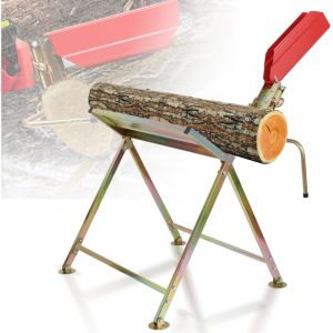 Randaco Chevalet de sciage Chevalet &agrave; B&ucirc;che M&eacute;tal avec Support Tron&ccedil;onneuse