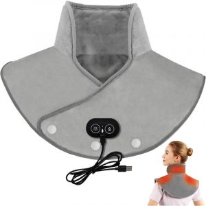 Coussin Chauffant Cervicales, Masseur Dos Et Cervicales, 3 Niveaux De Chaleur, Masseur Cervical 3 Niveaux De Vibration, Coussin Chauffant Cervicales