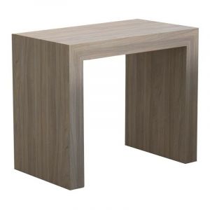 Table console extensible avec structure pliante, finition orme, 90x50-300 cm