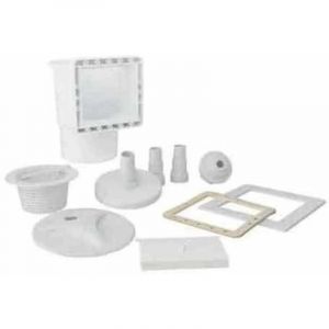 (Blanc)Kit Pi&egrave;ces A Sceller Pour Piscine Hors Sol - Skimmer Petite Meutri&egrave;re Buse Refoulement SkimVac Raccord 32 38