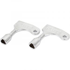 Lot de 2 clés triangle pour ouverture rapide d’urgence d’ascenseur, pour serrure de 9 mm