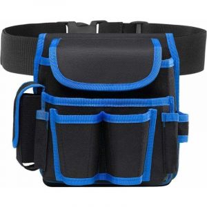 Sacoche &agrave; Outils Professionnelle, Sac &agrave; outils Sacoche, Ceinture &agrave; Outil d'&eacute;lectricien, Ceinture Porte-outils(Bleu)