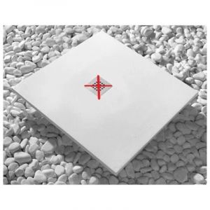 Noveaqua - jamais utilise] Receveur de Douche Extra Plat 80x90cm Résine Minérale Blanc - 80x90BL