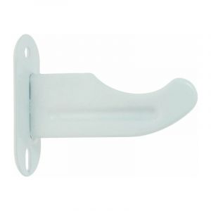 Console à visser pour radiateur fonte - Epoxy blanc - Axe 85 mm