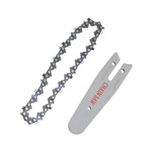 Guide de chaîne de scie électrique au lithium 4 pouces mini scie à chaîne électrique petite scie d'élagage à une main accessoires de lame de scie de