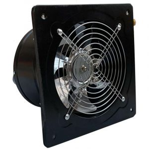Ventilateur axial 80 W, 1 250 m&sup3;/h, extracteur d'air 200 mm, extracteur industriel en m&eacute;tal, pour cuisine et salle de bain, pour plafond et mur,