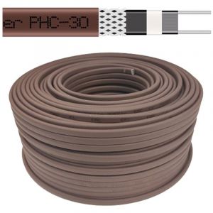 C&acirc;ble chauffant autor&eacute;gulant PHC-30, 30 W/m, 230 V, 100 m, toiture et tuyaux usage ext&eacute;rieur