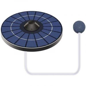 Pompe A Oxygene Solaire Pour Bassin Avec Tuyau D'Air Et Pierre A Bulles Aerateur De Bassin A Poissons Oxygenateur Pour Fontaine De Bain D'Oiseaux Pet