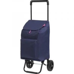 Gimi Argo chariot de courses pliable bleu robuste