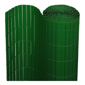 Canisse en pvc pour le jardin, Balcon ou terrasse Double face, Balcon clôture brise-vent, Occultant Cloture, Vert 100 x 800cm - Swanew
