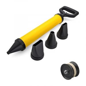 Lntyq - Pistolet à Coulis de Ciment Pistolet à joints pour mortier - Pompe à mortier manuelle avec 4 buses - Pistolet à mortier avec accessoires
